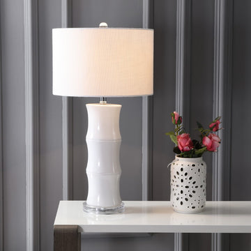 Tiki 26.5" Ceramic LED Table Lamp - JONATHAN Y